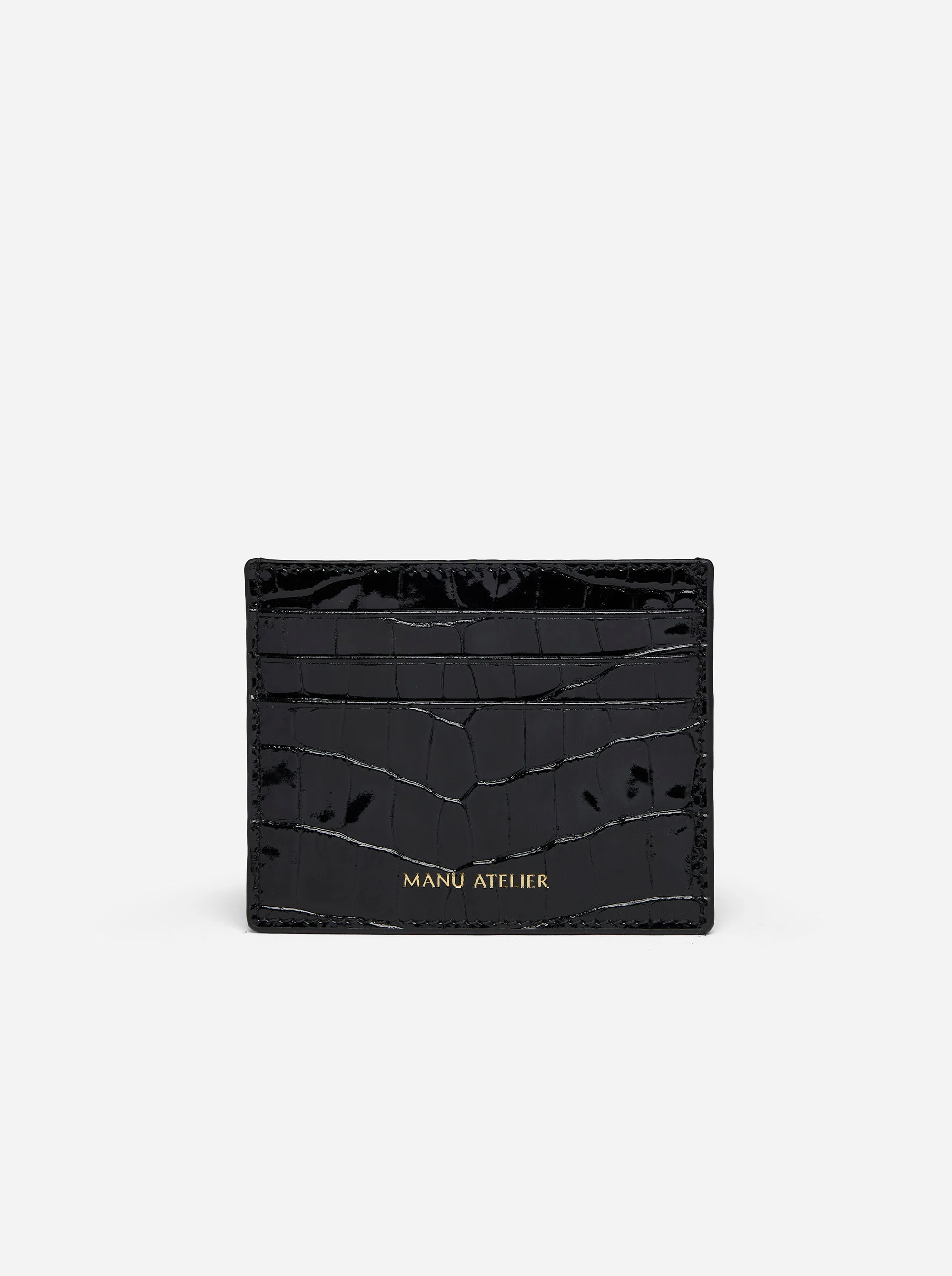 Manu Cardholder Black Croc