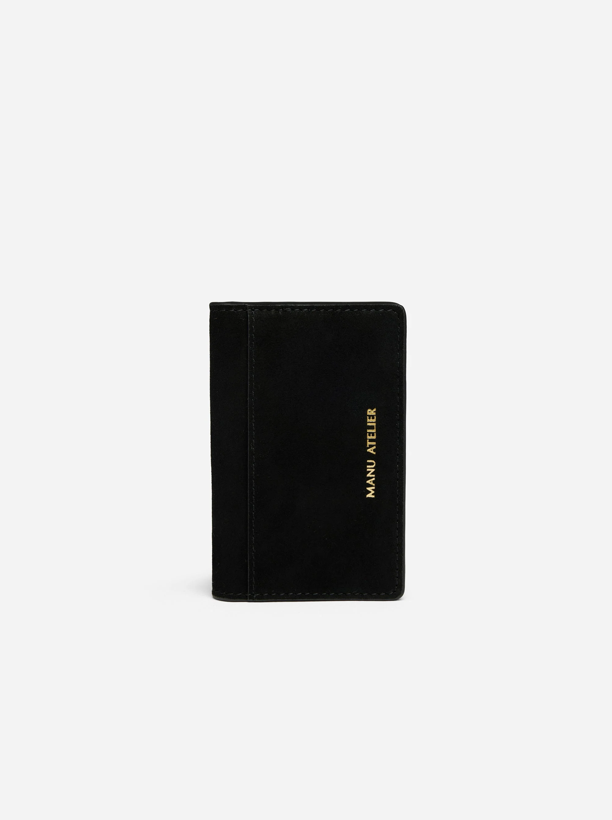 Manu Cardholder Black Suede