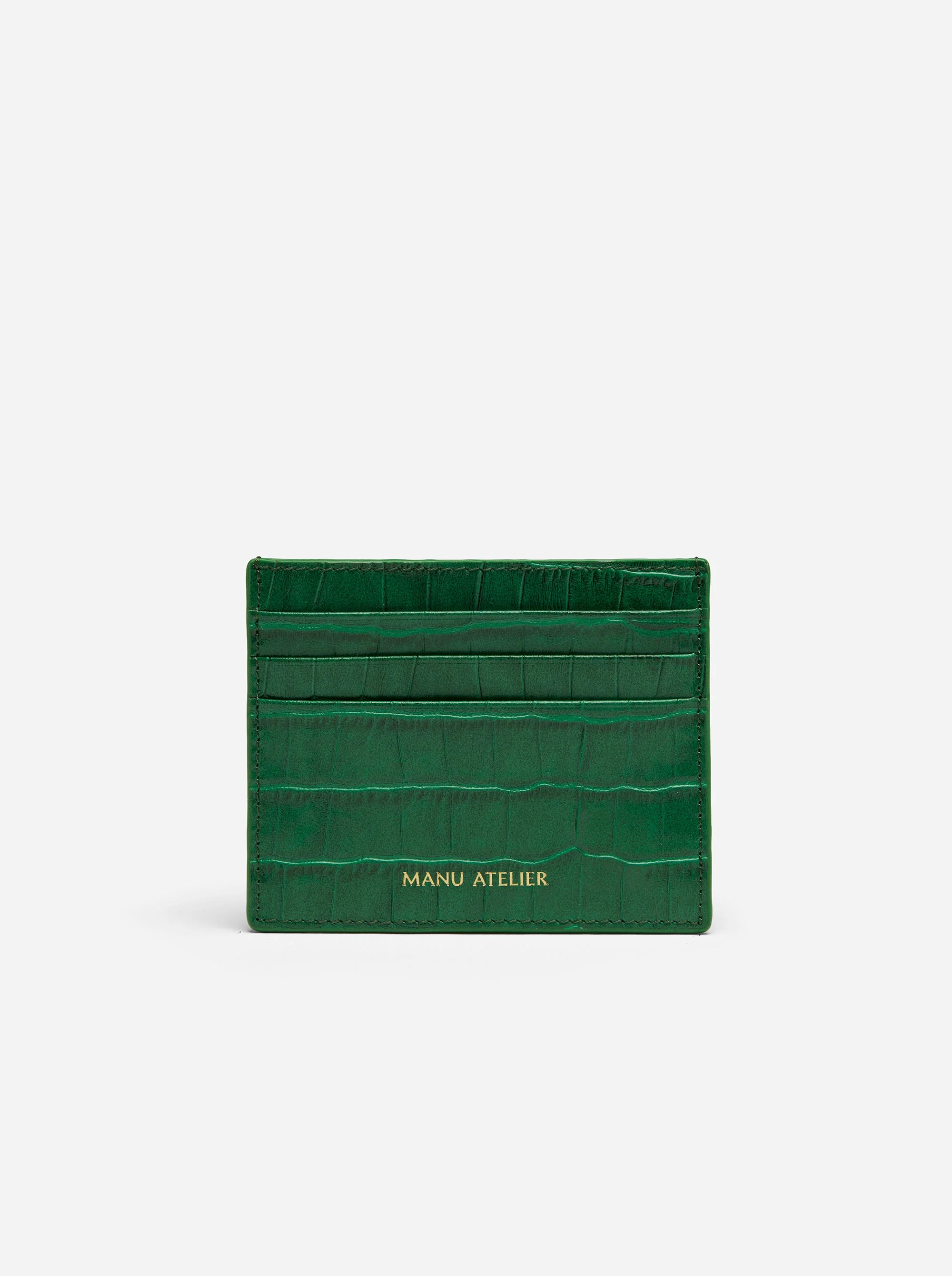 Manu Cardholder Green Croc