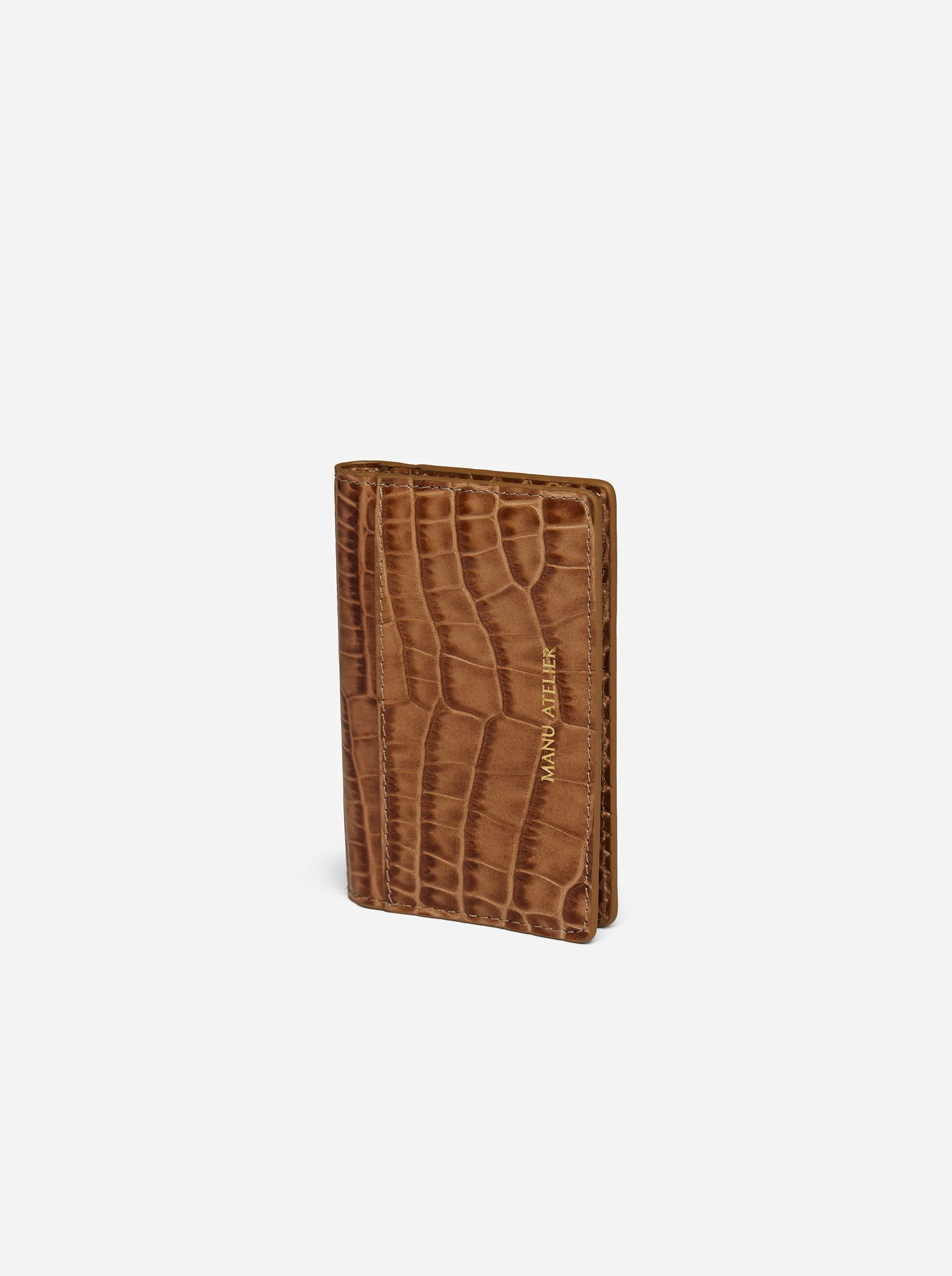 Manu Cardholder Mocha Croc - Image 3