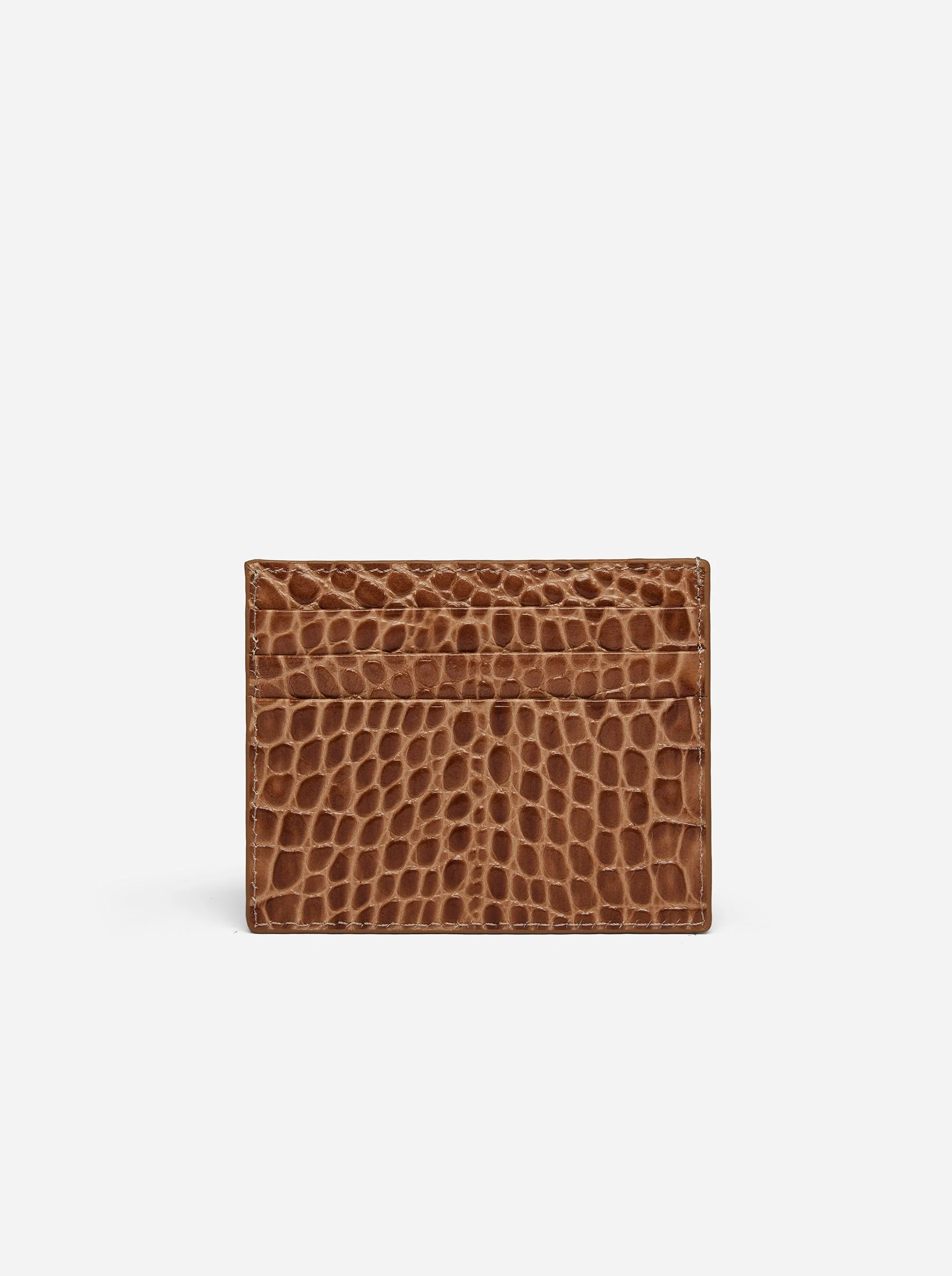 Manu Cardholder Mocha Croc - Image 2